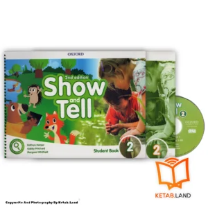 قیمت و خرید کتاب Show and Tell 2 2nd از کتاب لند - تصویر اصلی - تصویر اول - تصویر جلد روی کتاب به همراه کتاب کار و DVD