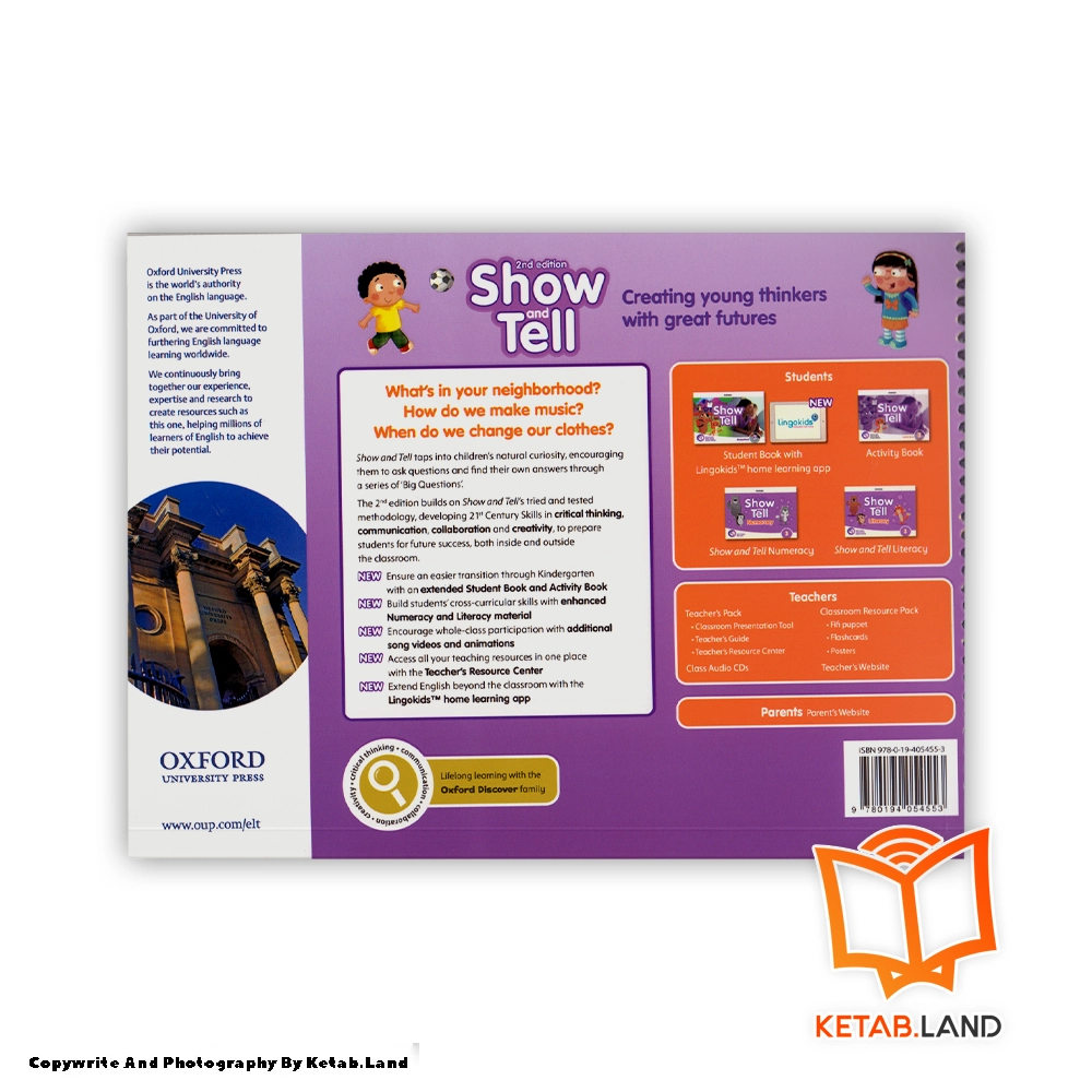 قیمت و خرید کتاب Show and Tell 3 2nd از کتاب لند - تصویر سوم - تصویر جلد پشت کتاب