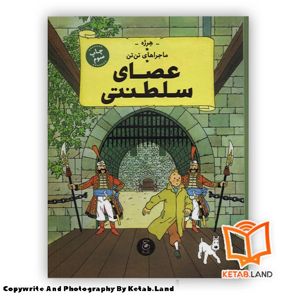 قیمت و خرید کتاب ماجراهای تن تن 8 عصای سلطنتی از کتاب لند - تصویر اصلی - تصویر اول - تصویر جلد روی کتاب