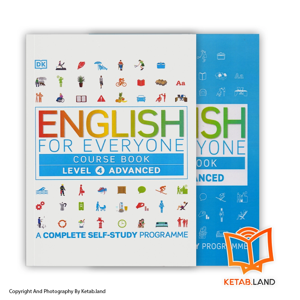 English for Everyone Advanced Level 4 Book - Main Image - First Image - Front Image with Workbook قیمت و خرید کتاب English for Everyone Advanced Level 4 از کتاب لند - تصویر اصلی - تصویر اول - تصویر جلد روی کتاب