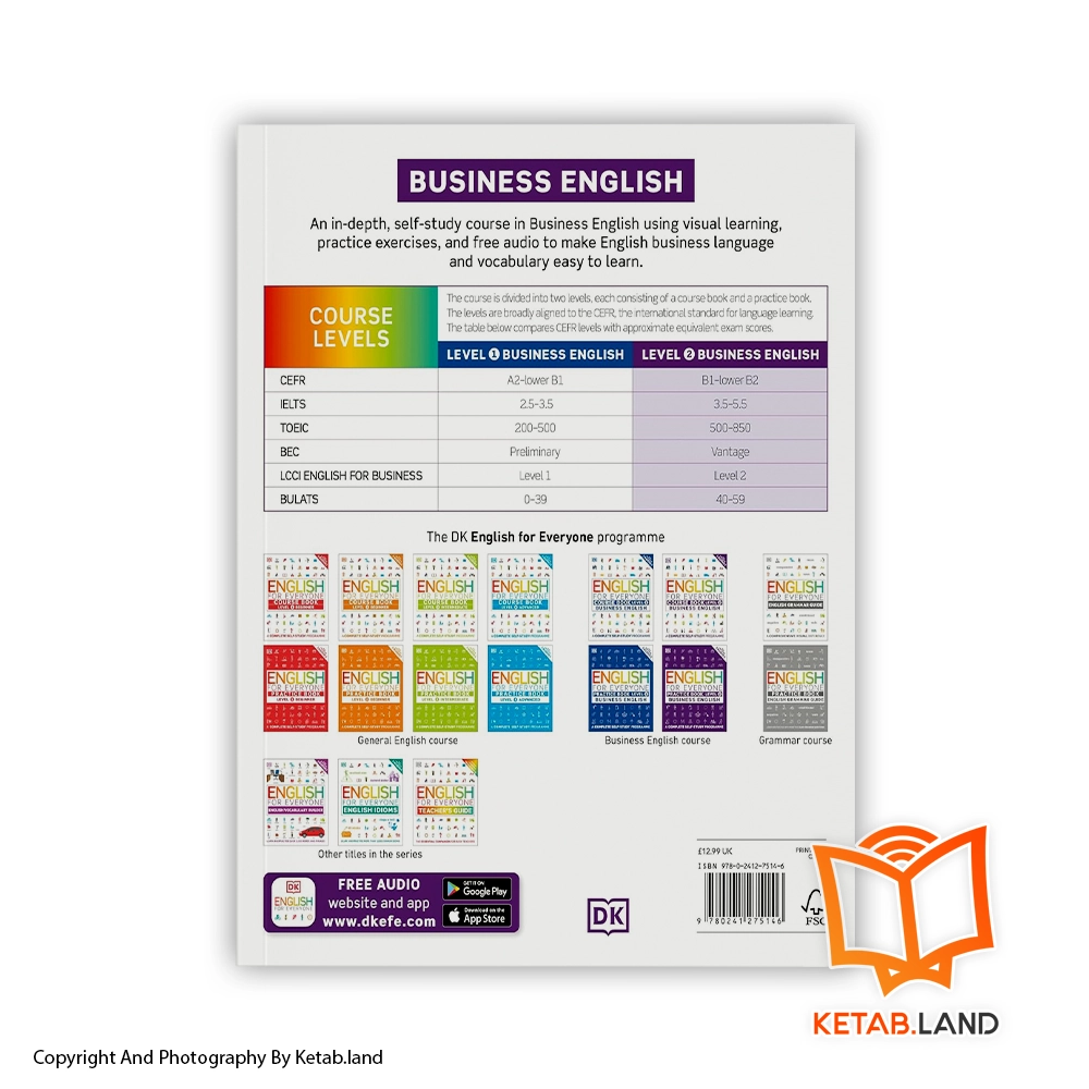قیمت و خرید کتاب English for Everyone Business Level 2 از کتاب لند - تصویر سوم - تصویر جلد پشت کتاب