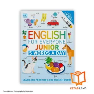 قیمت و خرید کتاب English for Everyone Junior 5 Words A Day از کتاب لند - تصویر اصلی - تصویر اول - تصویر جلد روی کتاب