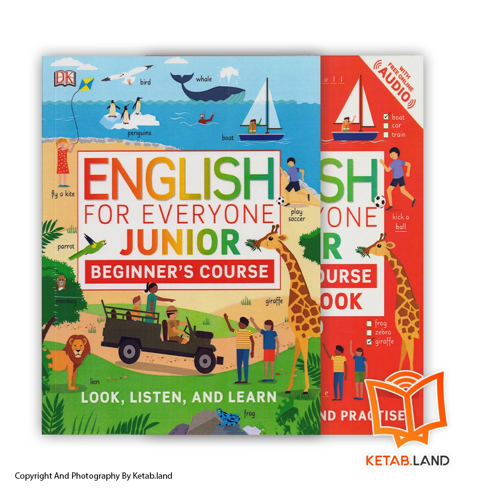 English for Everyone Junior Beginner Book - Main Image - First Image - Front Image with Workbook قیمت و خرید کتاب English for Everyone Junior Beginner از کتاب لند - تصویر اصلی - تصویر اول - تصویر جلد روی کتاب