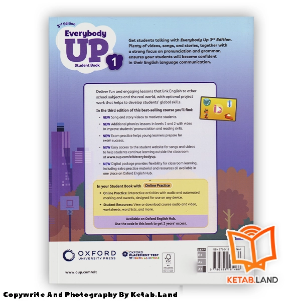 قیمت و خرید کتاب Everybody Up 1 3rd از کتاب لند - تصویر سوم - تصویر جلد پشت کتاب