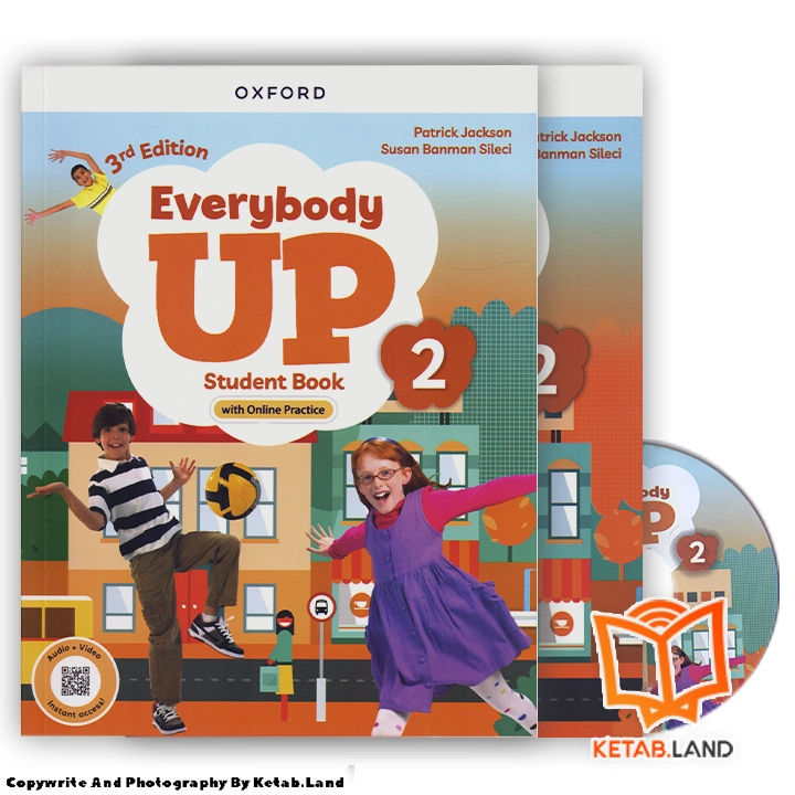 قیمت و خرید کتاب Everybody Up 2 3rd از کتاب لند - تصویر اصلی - تصویر اول - تصویر جلد روی کتاب به همراه کتاب کار و CD