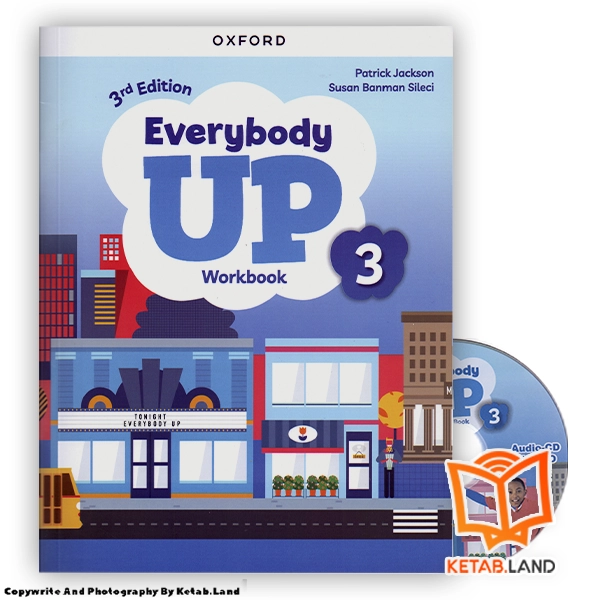 قیمت و خرید کتاب Everybody Up 3 3rd از کتاب لند - تصویر چهارم - تصویر متعلقات همراه کتاب - کتاب کار و DVD