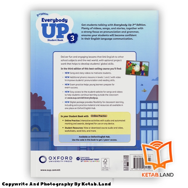 قیمت و خرید کتاب Everybody Up 3 3rd از کتاب لند - تصویر سوم - تصویر جلد پشت کتاب