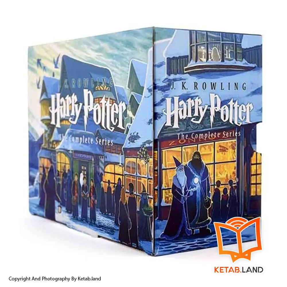 قیمت و خرید پک مجموعه کتاب های Harry Potter لهجه امریکن از کتاب لند از کتاب لند - تصویر دوم - تصویر جلد پشت قاب کتاب