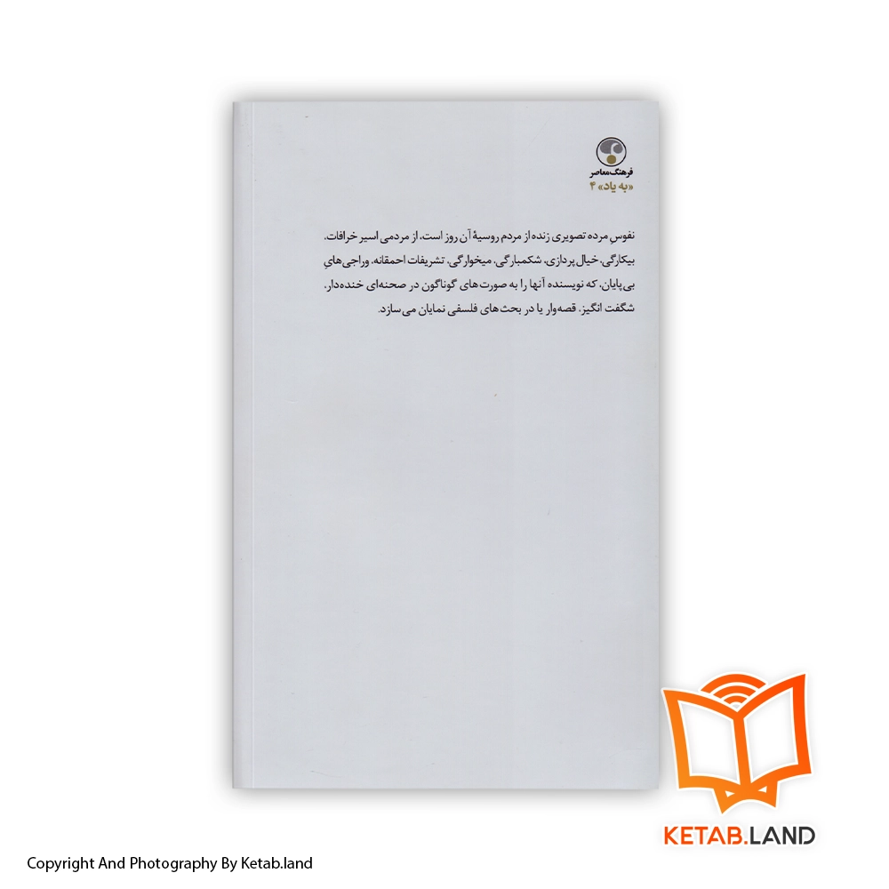 قیمت و خرید کتاب نفوس مرده - تصویر دوم - تصویر جلد پشت کتاب - جلد شومیز