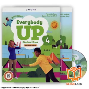 قیمت و خرید کتاب Everybody Up 4 3rd از کتاب لند - تصویر اصلی - تصویر اول - تصویر جلد روی کتاب به همراه کتاب کار و CD