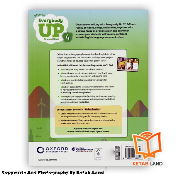 قیمت و خرید کتاب Everybody Up 4 3rd از کتاب لند - تصویر سوم - تصویر جلد پشت کتاب