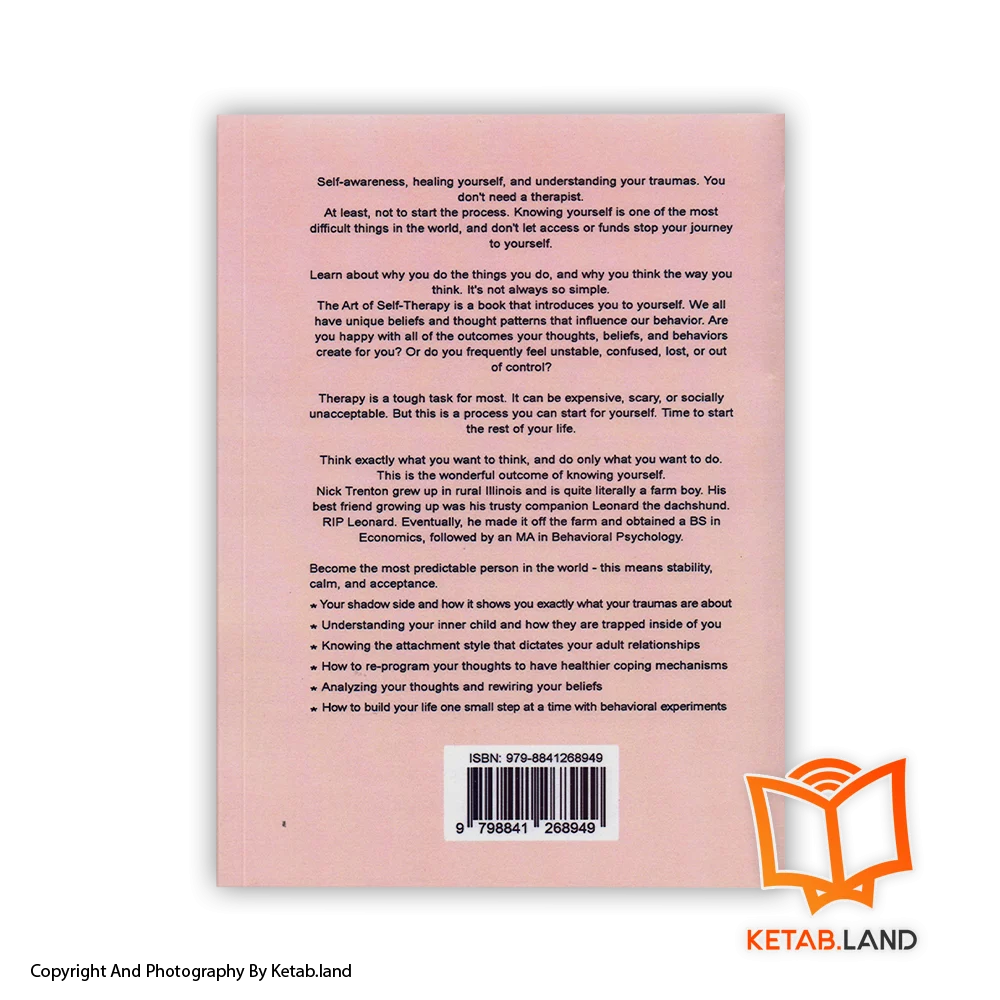 قیمت و خرید کتاب The Art of Self Therapy - تصویر دوم - تصویر جلد پشت کتاب - جلد شومیز