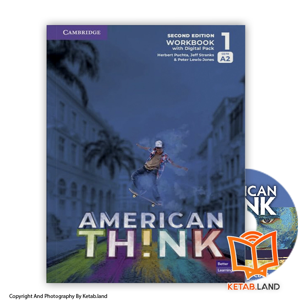 قیمت و خرید کتاب American Think 1 A2+ 2nd از کتاب لند - تصویر چهارم - تصویر متعلقات همراه کتاب - کتاب کار و DVD