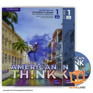 قیمت و خرید کتاب American Think 1 A2+ 2nd از کتاب لند - تصویر اصلی - تصویر اول - تصویر جلد روی کتاب به همراه کتاب کار و CD