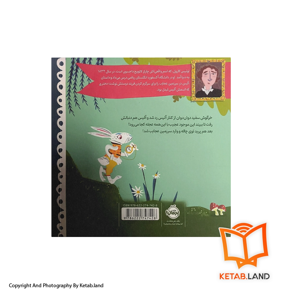 قیمت و خرید کتاب قصه‌های کلاسیک: آلیس در سرزمین عجایب - تصویر دوم - تصویر جلد پشت کتاب - جلد شومیز