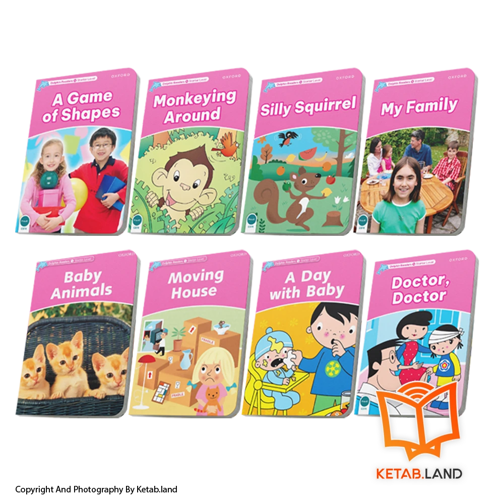 Dolphin-Readers-Starter-book-pack-ketabland قیمت و خرید پک کتاب داستان های Dolphin Readers سطح Starter- از کتاب لند - تصویر اصلی - تصویر اول - تصویر جلد روی کتاب