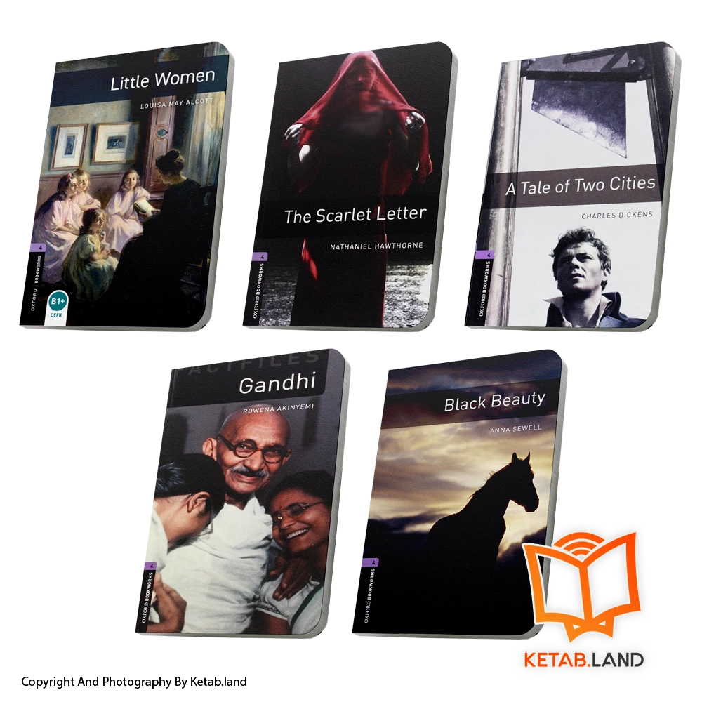 Oxford-Bookworms-level4-book-pack-ketabland قیمت و خرید پک کتاب داستان های Oxford Bookworms سطح 4- از کتاب لند - تصویر اصلی - تصویر اول - تصویر جلد روی کتاب