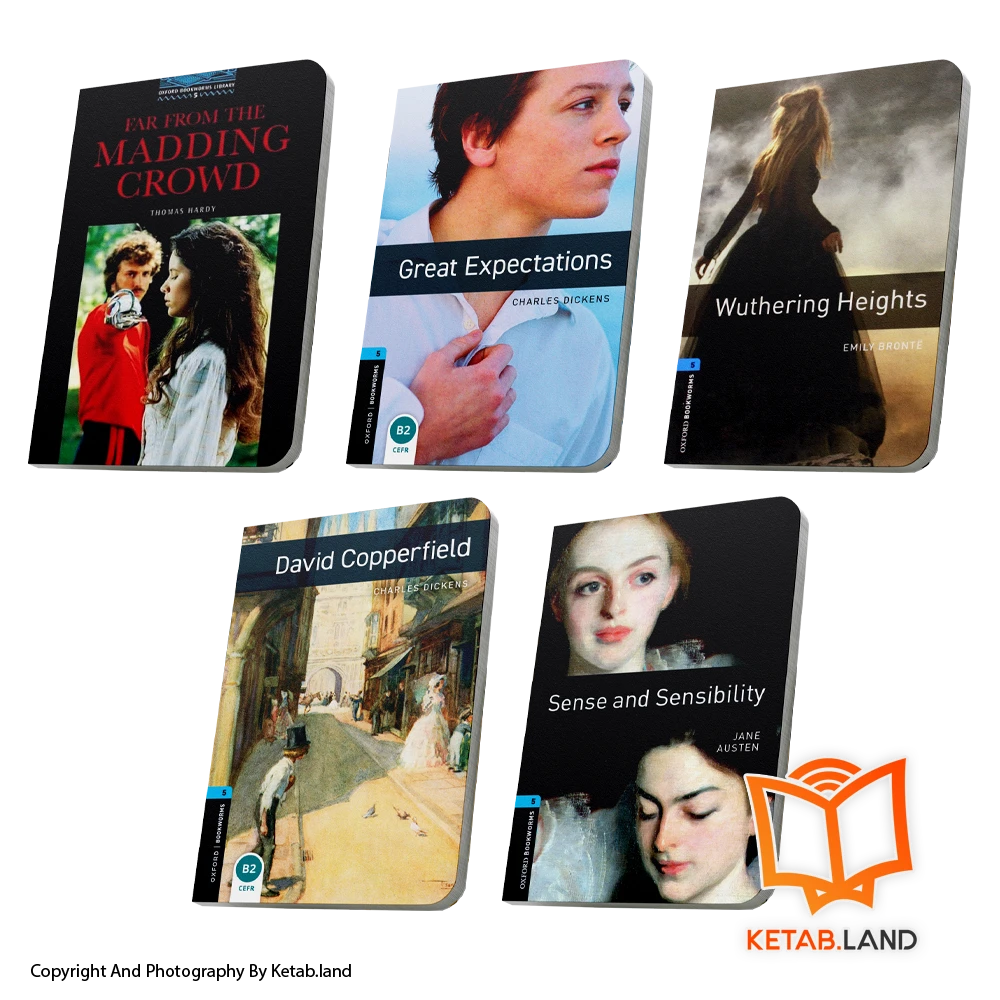 Oxford-Bookworms-level5-book-pack-ketabland قیمت و خرید پک کتاب داستان های Oxford Bookworms سطح 5- از کتاب لند - تصویر اصلی - تصویر اول - تصویر جلد روی کتاب