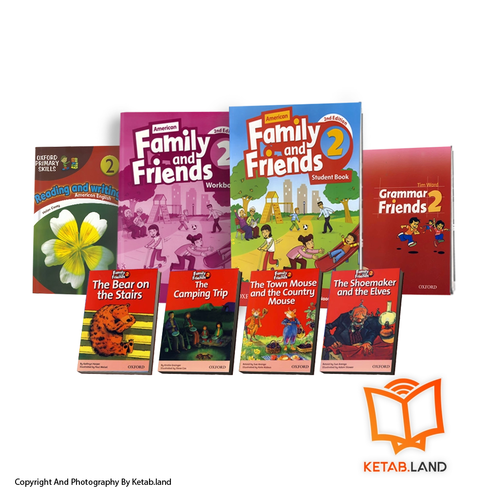 قیمت و خرید پک کامل کتاب های American Family And Friends 2 2nd از کتاب لند - تصویر اصلی - تصویر اول - تصویر جلد روی کتاب
