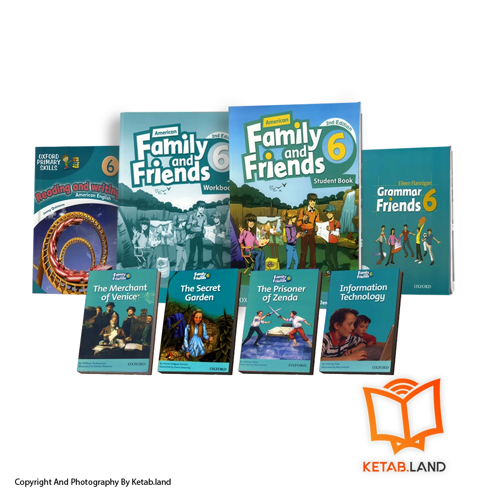 قیمت و خرید پک کامل کتاب های American Family And Friends 6 2nd از کتاب لند - تصویر اصلی - تصویر اول - تصویر جلد روی کتاب