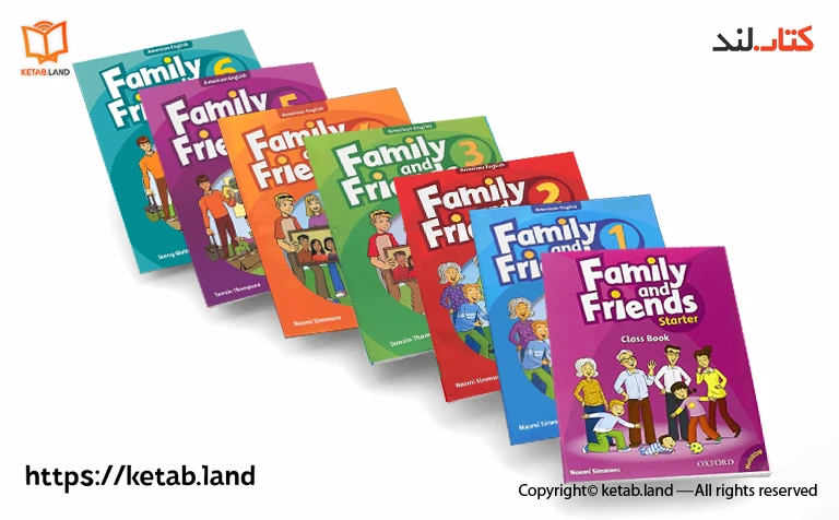 عکس مجموعه کتاب های 1 تا 6 Family and Friends - کتاب لند