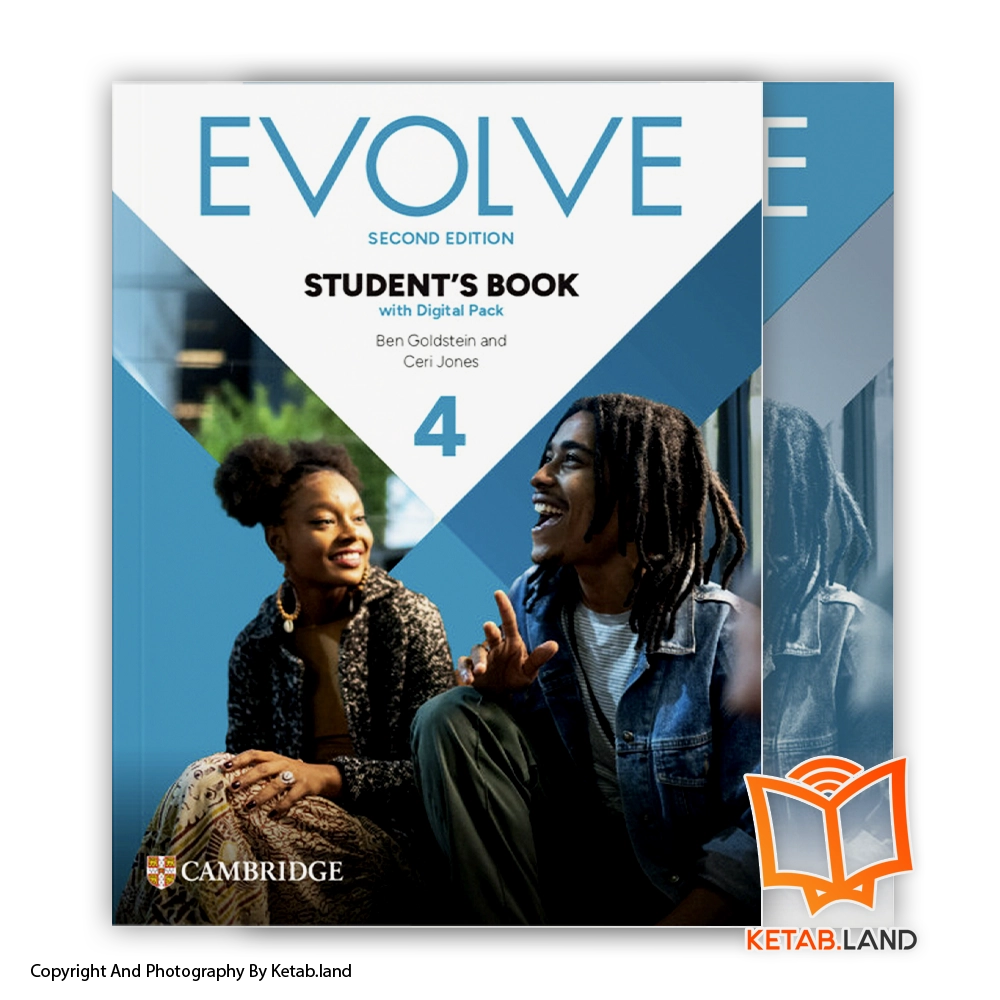 Evolve 4 2nd-work-book-Soft-cover-Book-Main-Image-First-Image-Front-Image-of-Book قیمت و خرید کتاب Evolve 4 2nd از کتاب لند - تصویر اصلی - تصویر اول - تصویر جلد روی کتاب به همراه کتاب کار